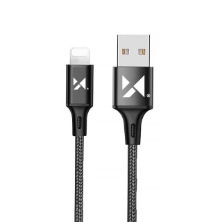 Kabel przewód USB Iphone Lightning 2.4A 1m czarny