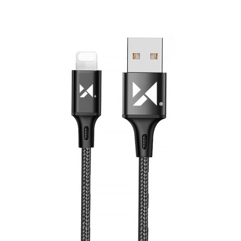 Kabel przewód USB Iphone Lightning 2.4A 1m czarny