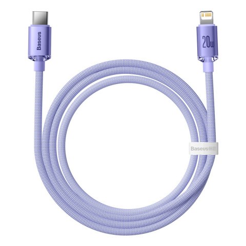 Kabel przewód do szybkiego ładowania i transferu danych USB-C Iphone Lightning 20W 1.2m fioletowy