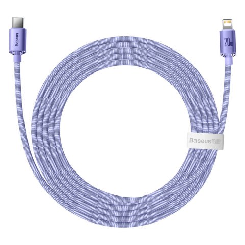 Kabel przewód do szybkiego ładowania i transferu danych USB-C Iphone Lightning 20W 2m fioletowy