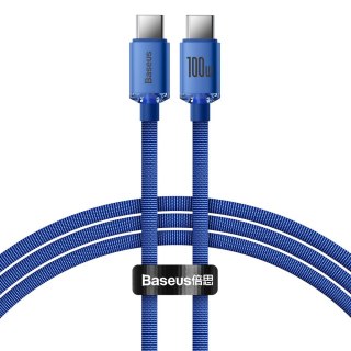 Kabel przewód do szybkiego ładowania i transferu danych USB-C USB-C 100W 1.2m niebieski