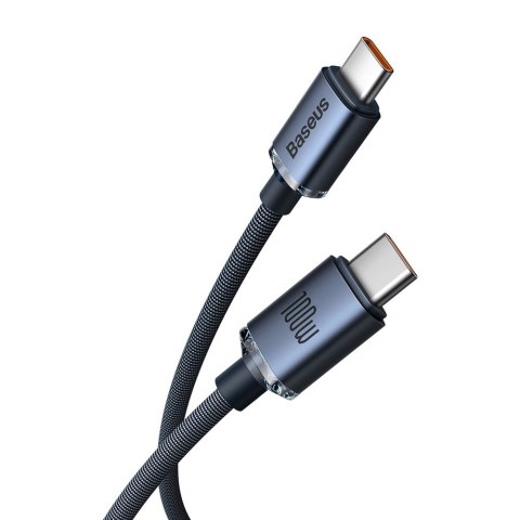 Kabel przewód do szybkiego ładowania i transferu danych USB-C USB-C 100W 2m czarny