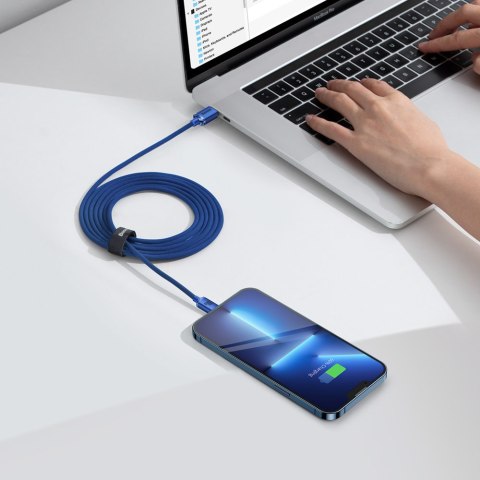 Kabel przewód do szybkiego ładowania i transferu danych USB-C USB-C 100W 2m niebieski