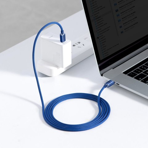 Kabel przewód do szybkiego ładowania i transferu danych USB-C USB-C 100W 2m niebieski