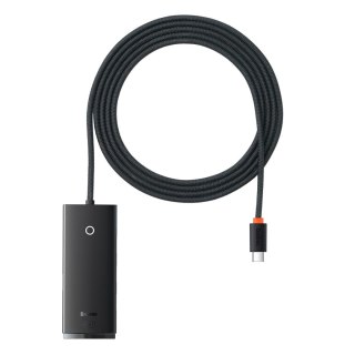 Lite Series przejściówka HUB USB-C 4x USB 3.0 2m czarny