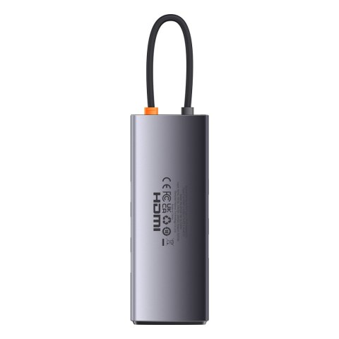 StarJoy HUB 6w1 USB-C 3xUSB HDMI RJ45 PD szary