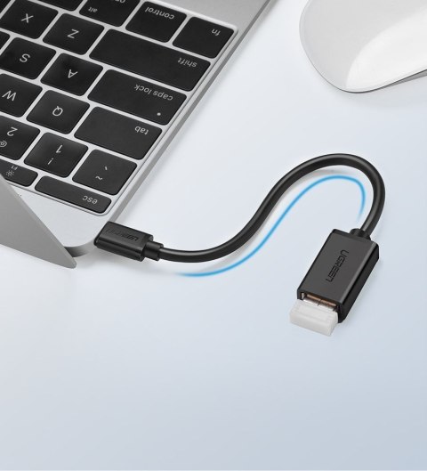 Adapter przejściówka kabel OTG z USB 3.0 na USB-C - czarny