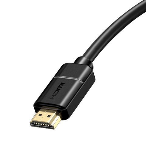 Kabel przewód HDMI 2.0 4K 30Hz 3D HDR 18Gbps 8m - czarny