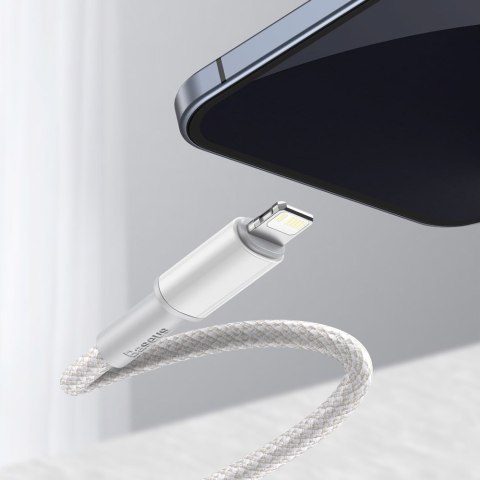 Kabel przewód do iPhone USB-C - Lightning szybkie ładowanie 20W 2m - biały