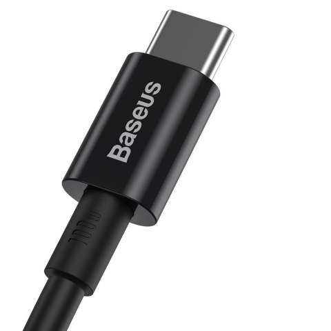 Kabel przewód Superior USB-C - USB-C szybkie ładowanie 100W 5A 2m - czarny