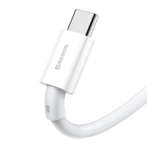 Kabel przewód Superior USB - USB-C 66W 6A 1m - biały