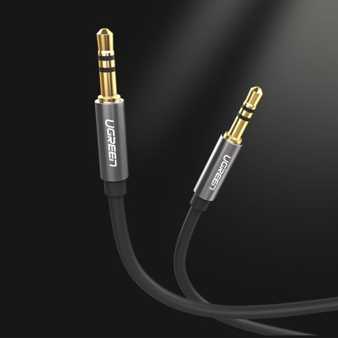 Kabel przewód audio AUX mini jack 3.5mm 1m - czarny