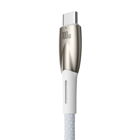 Kabel przewód do szybkiego ładowania Glimmer USB-A - USB-C 1m - biały