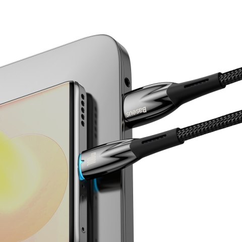 Kabel przewód do szybkiego ładowania Glimmer USB-A - USB-C 2m - czarny