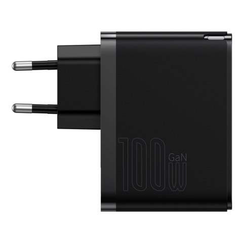 Szybka uniwersalna ładowarka sieciowa GaN5 Pro USB-C / USB 100W - czarny