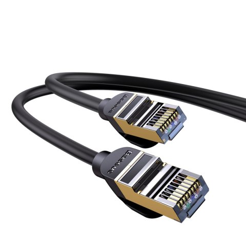 Szybki kabel sieciowy Patchcord RJ45 CAT 7 10Gbps 0.5m - czarny