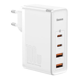 Szybka ładowarka sieciowa GaN2 Pro USB USB-C QC PD 100W biały