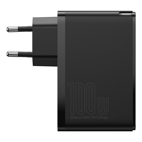 Szybka ładowarka sieciowa GaN2 Pro USB USB-C QC PD 100W czarny