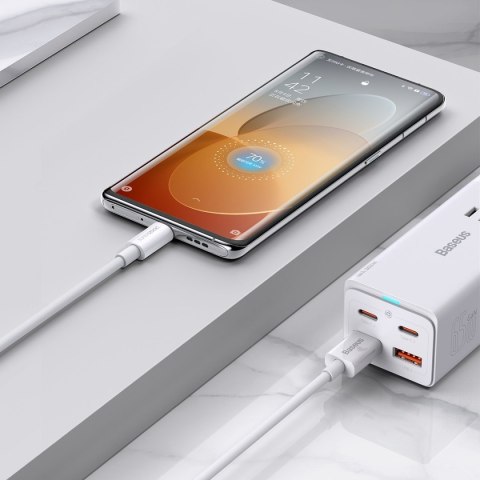 Kabel przewód Superior Series SUPERVOOC USB-A do USB-C 65W 1m biały