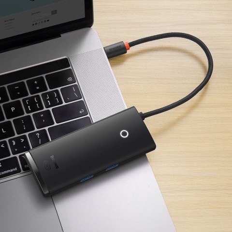 Wielofunkcyjny HUB Lite Series USB-C 2x USB PD HDMI SD/TF czarny