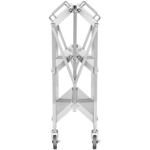 Wózek kelnerski cateringowy składany ze stali 3 półki 400 x 580 mm do 90 Kg