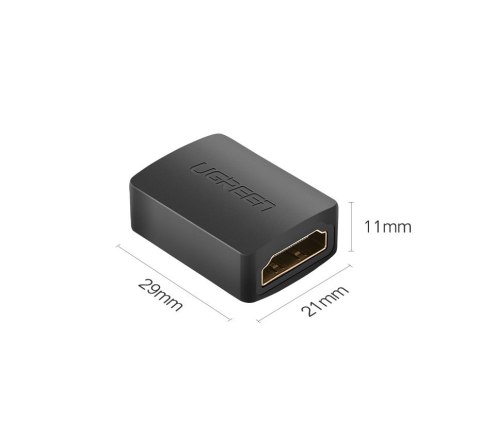 Adapter łącznik złączka kabla przewodu HDMI czarny