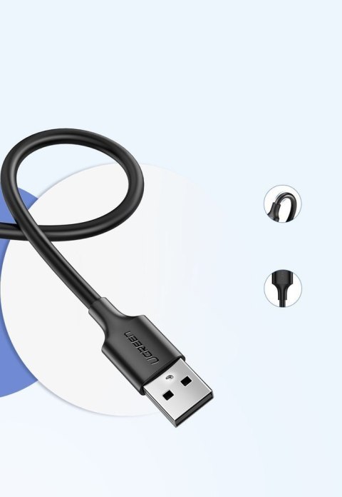 Kabel przewód USB - micro USB 2A 1m czarny