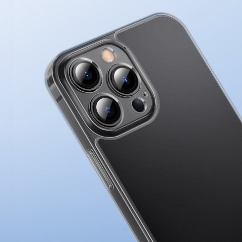 Etui pokrowiec do iPhone 13 Pro sztywna obudowa z żelową ramką czarny