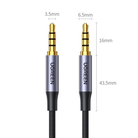 Kabel przewód audio AUX mini jack 3.5mm męski 2m czarny