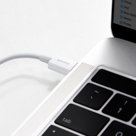 Kabel przewód do iPhone USB Typ C - Lightning Power Delivery 20W 1m biały