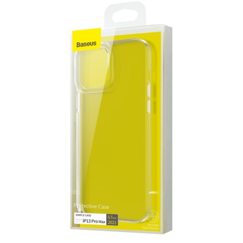 Przezroczyste żelowe etui iPhone 13 Pro Max Simple Series Case przezroczysty