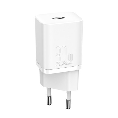 Super szybka ładowarka sieciowa Si 1C USB-C 30W PD QC biały