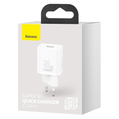 Super szybka ładowarka sieciowa Si 1C USB-C 30W PD QC biały