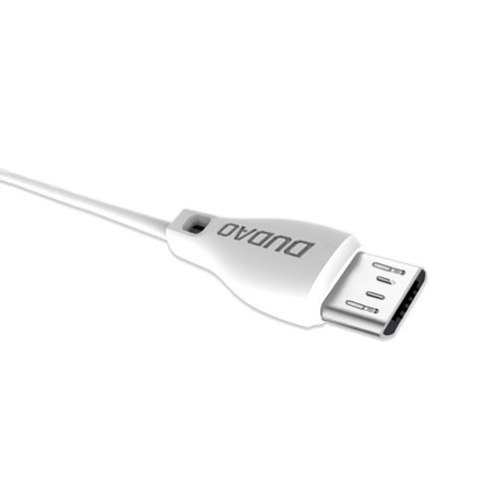 Przewód kabel USB - micro USB 2.4A 1m biały