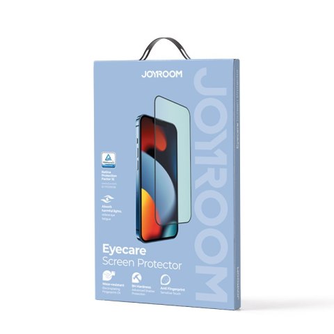 Zielone szkło hartowane do iPhone 14 Pro z filtrem Anti Blue Light na cały ekran Knight