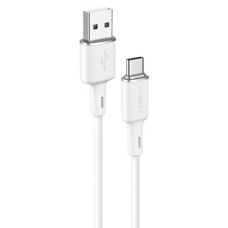 Kabel przewód USB - USB-C 3A 1.2m biały