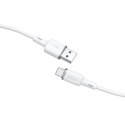 Kabel przewód USB - USB-C 3A 1.2m biały