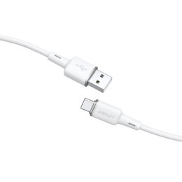 Kabel przewód USB - USB-C 3A 1.2m biały