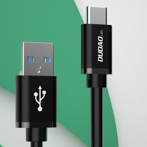 Kabel przewód USB - USB Typ C Super Fast Charge 1 m czarny