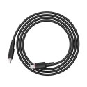 Kabel przewód do iPhone MFI USB-C - Lightning 30W 3A 1.2m czarny