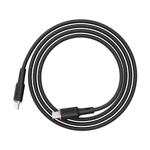 Kabel przewód do iPhone MFI USB-C - Lightning 30W 3A 1.2m czarny