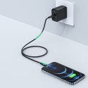 Kabel przewód do iPhone MFI USB-C - Lightning 30W 3A 1.2m czarny