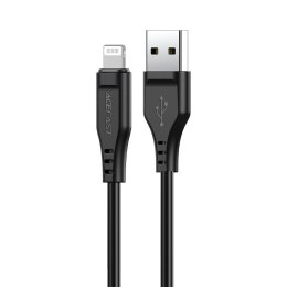 Kabel przewód do iPhone MFI USB - Lightning 2.4A 1.2m czarny