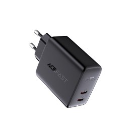 Ładowarka sieciowa 2x USB-C 40W PPS PD QC 3.0 AFC FCP czarny