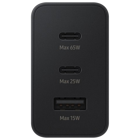 Ładowarka sieciowa 2x USB-C i 1x USB PPS PD 65W QC 3.0 AFC FCP czarny