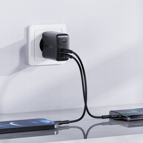 Ładowarka sieciowa USB-C USB 32W PPS PD QC 3.0 AFC FCP czarny