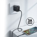 Kabel przewód do telefonu USB - USB-C 3A 1.2m czarny