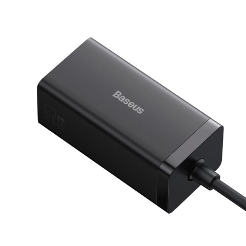 2w1 Ładowarka sieciowa GaN5 Pro + HUB konwerter HDMI 4K 2x USB-C USB-A czarny