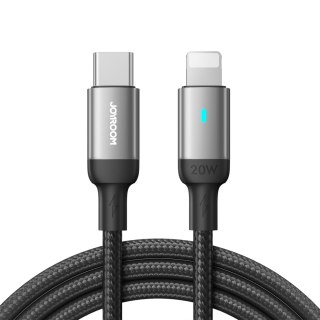 Kabel przewód do iPhone USB-C - Lightning A10 Series 20W 1.2m czarny