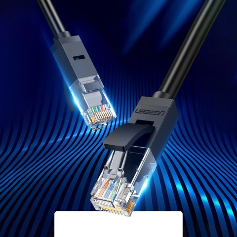 Kabel sieciowy patchcord internetowy LAN U/UTP Cat. 6 1000Mb/s 15m czarny